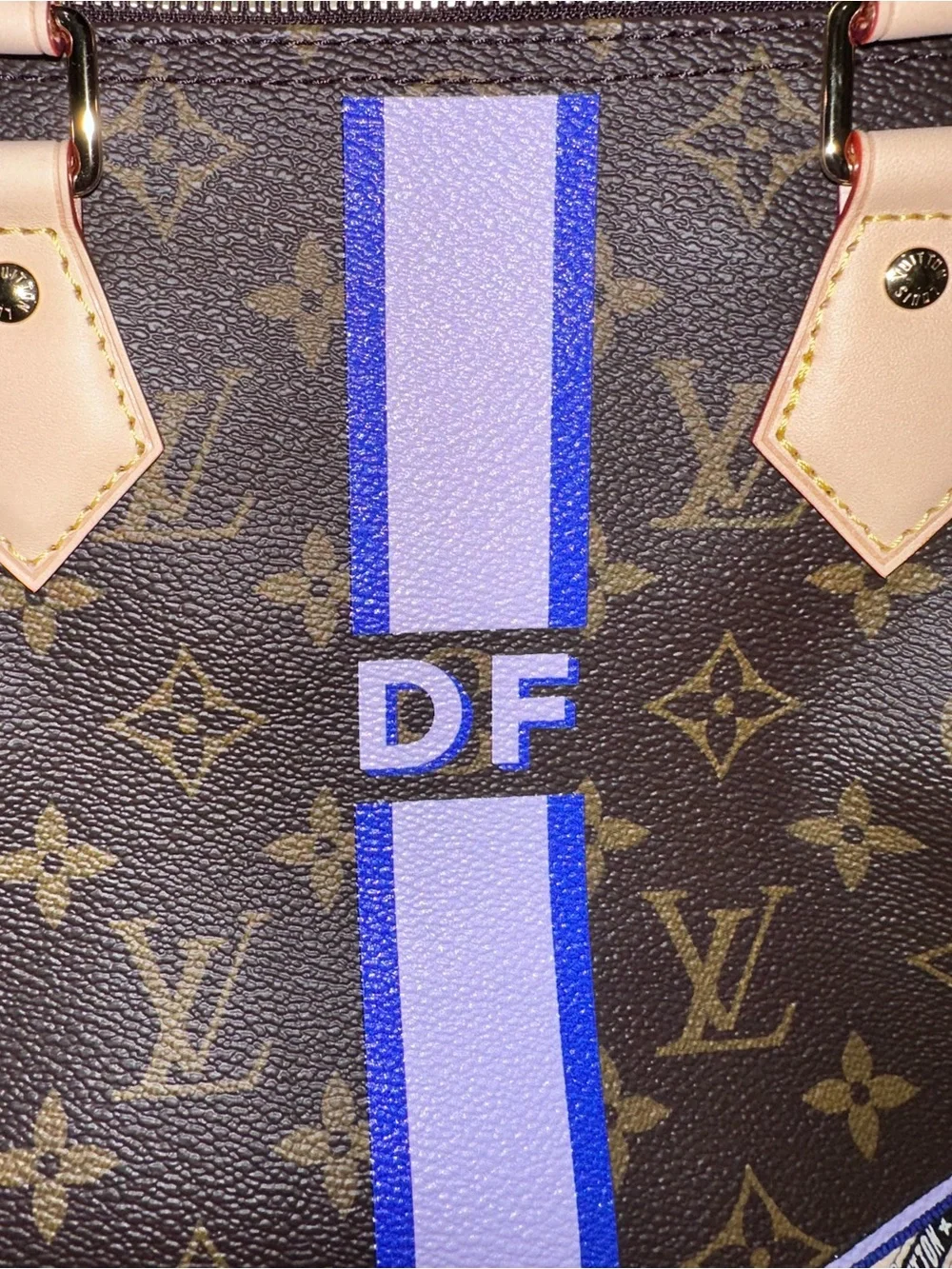 Customized Louis Vuitton Speedy 30 Bandoulière